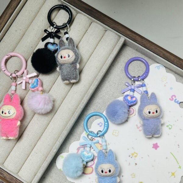 POPMART THE MONSTERS RE-CREATION LABUBU V1 Exciting Macaron Series Vinyl Plush Pendant