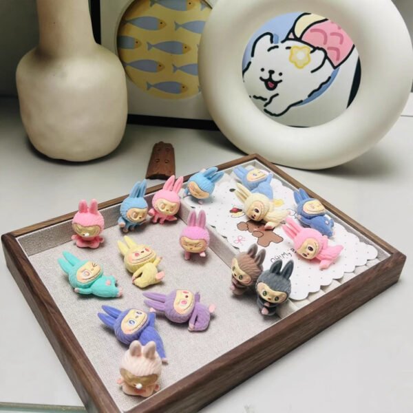 POPMART THE MONSTERS RE-CREATION LABUBU Lazy Yoga Series-Vinyl Plush Mini Figures